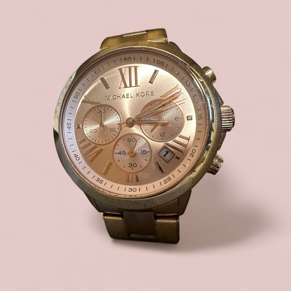 Michael Kors Gold and Rose Gold Women's Watch